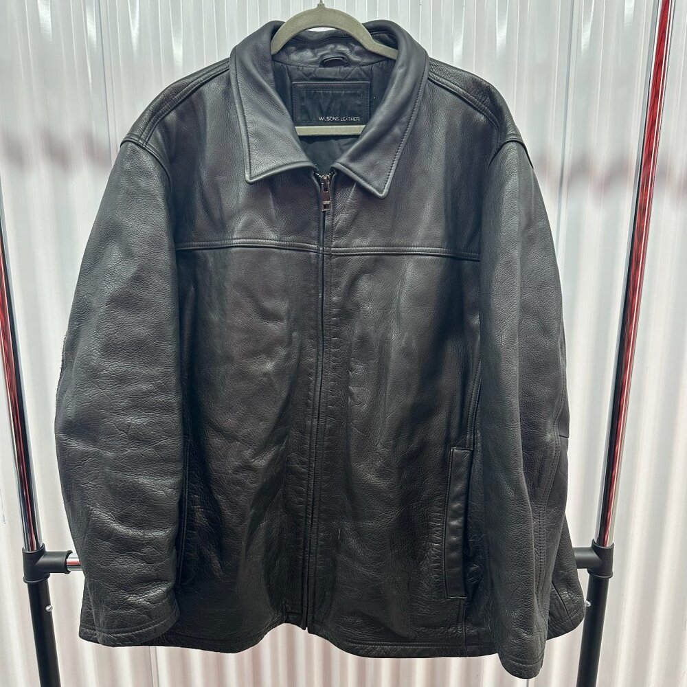 Wilsons Leather Boxy Leather Coat